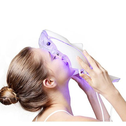7 Color Electric Therapy LED Face Neck Mask For Healthy Skin Rejuvenation