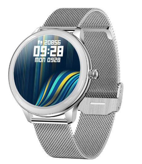 V33 Lady Smartwatch 1.09 inch Smart Watch - Silver Steel