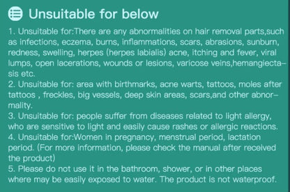 Handheld Photon Flash Laser Depilatory 5 Gears Hair Removal Machine - Green_5