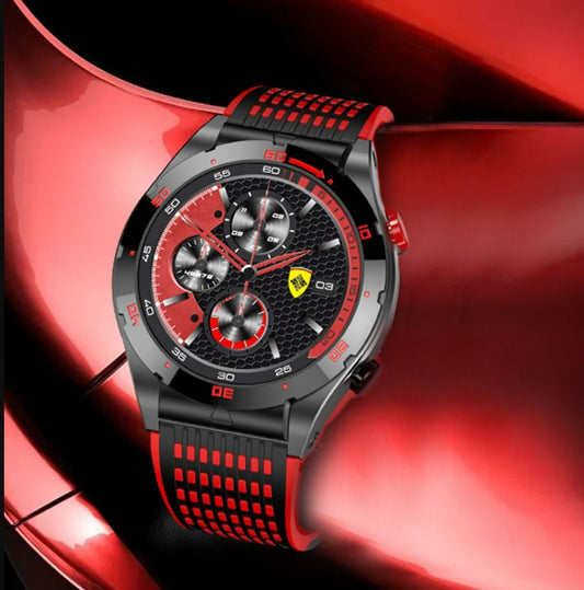 EX102 Men Smart Watch double starry sky sports strap - Red