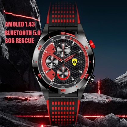EX102 Men Smart Watch double starry sky sports strap - Red