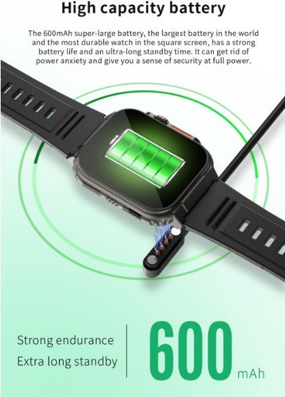 A70 Smart Watch  for Men/Women - Black