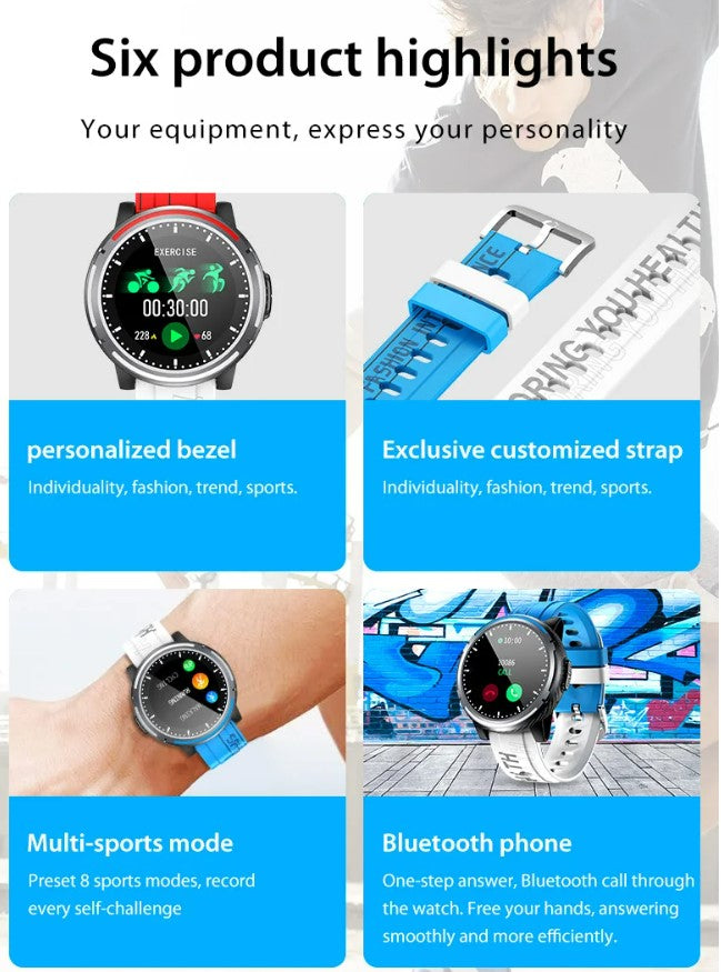 LEMFO New Smart Watch Men - Blue