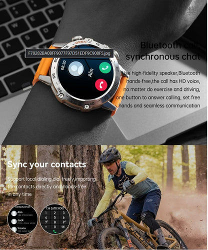 K52 Bluetooth Call Smart Watch - Orange