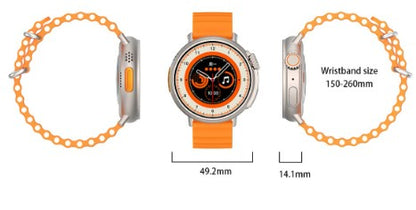 MT30 Smart Watch Ultra Long Range Waterproof - Black Skin