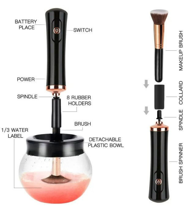 Electric Makeup Brush Cleaner - White_3