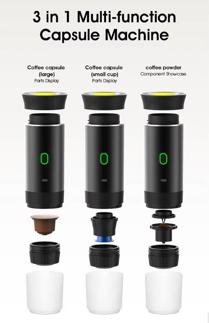 Portable Capsule Coffee Machine - White